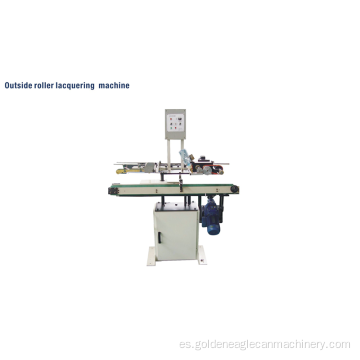 Máquina de lacado con rodillo exterior